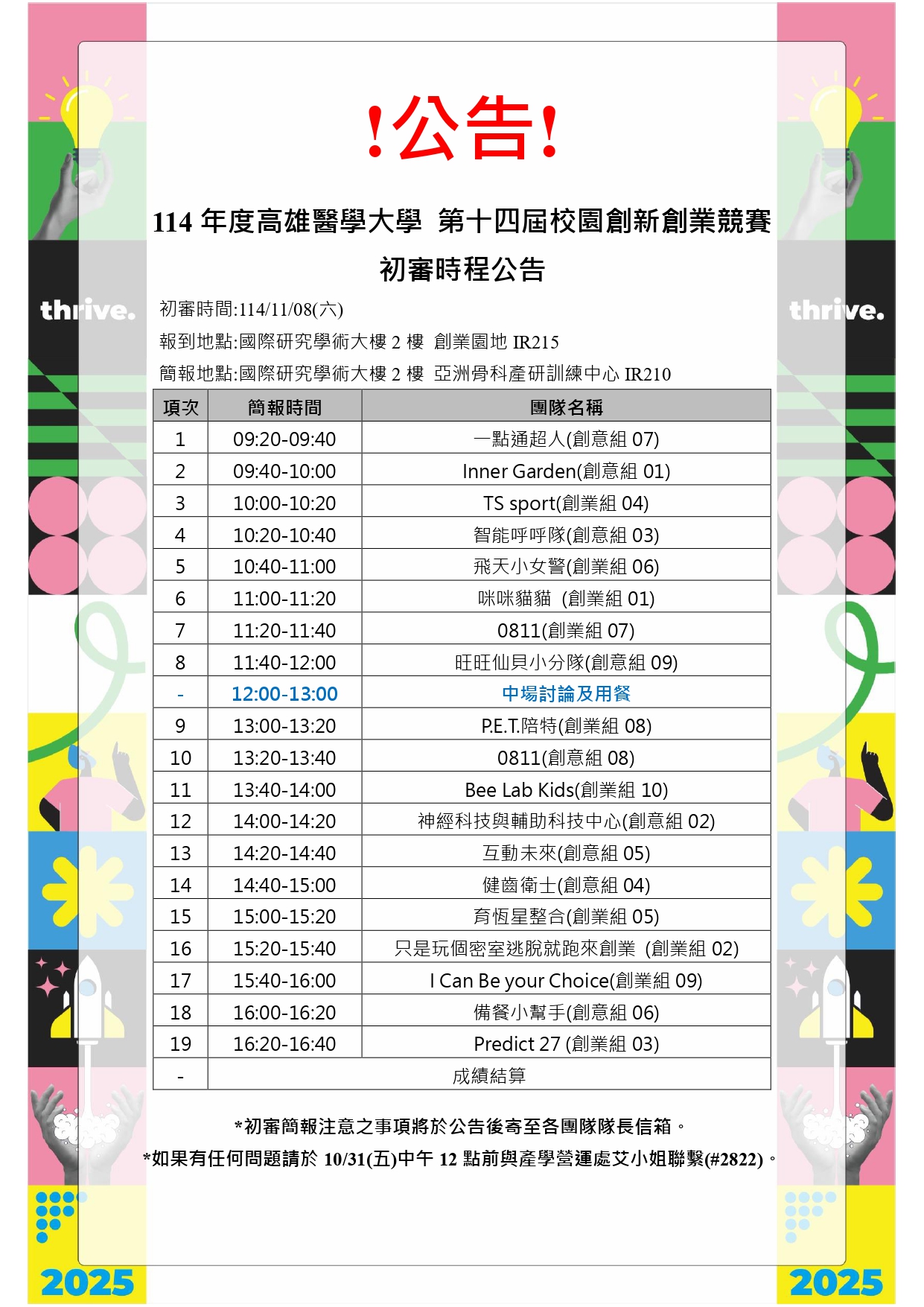 1141108 初審簡報時程